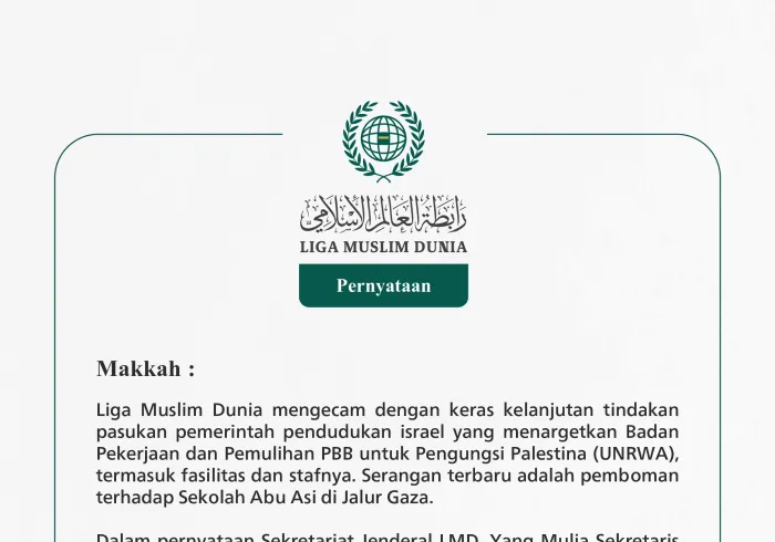 Pernyataan dari Liga Muslim Dunia: