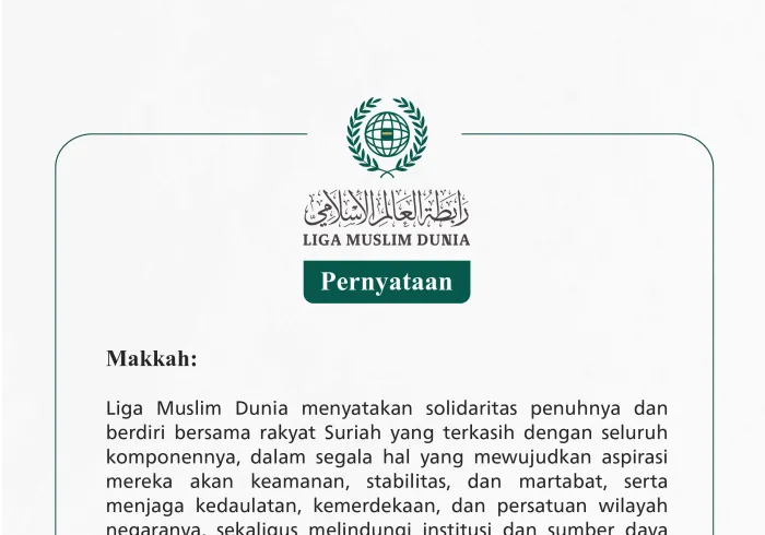 Pernyataan dari Liga Muslim Dunia: