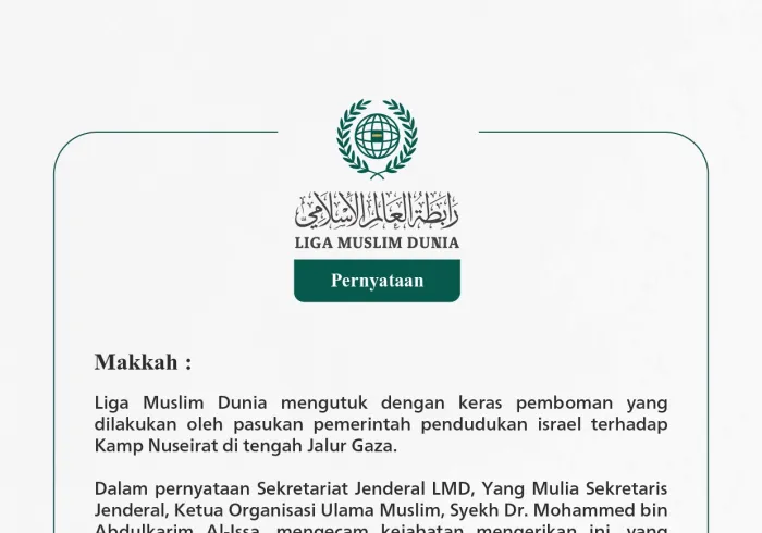 Pernyataan dari Liga Muslim Dunia: