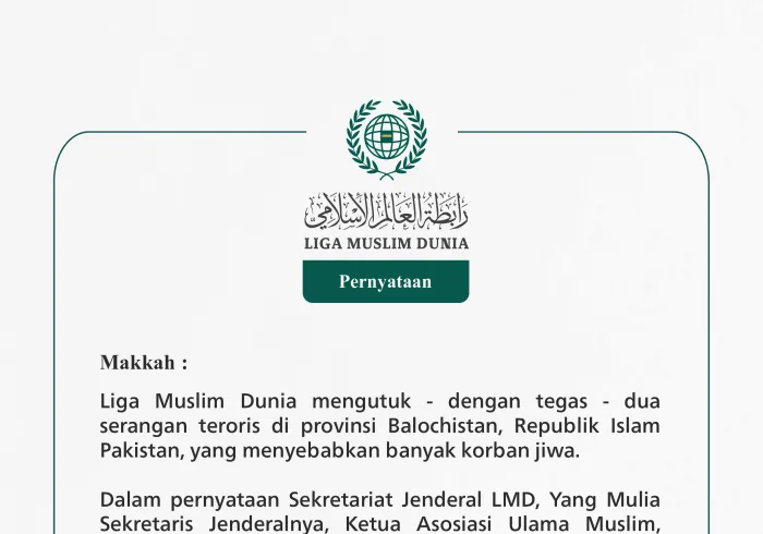 Pernyataan dari Liga Muslim Dunia: