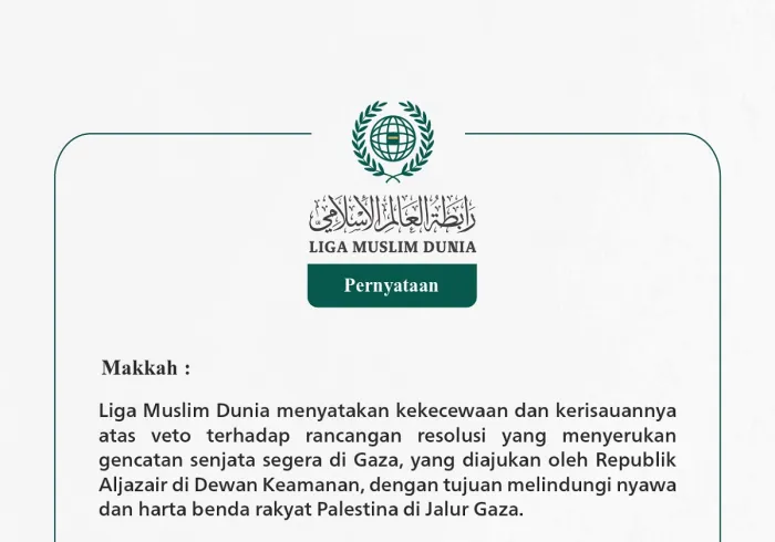 Pernyataan dari Liga Muslim Dunia: