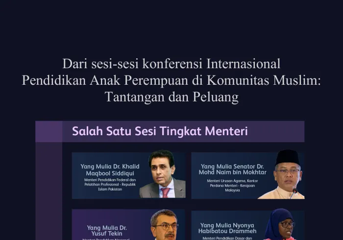 Berikut adalah sorotan dari salah satu sesi yang dihadiri oleh para Menteri Pendidikan, Menteri Pendidikan Tinggi, serta perwakilan lembaga dan dewan pendidikan: