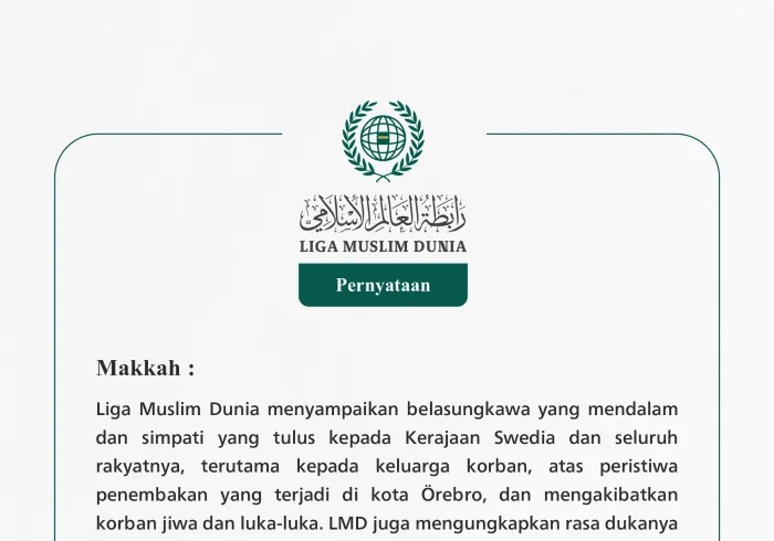 Pernyataan dari Liga Muslim Dunia: