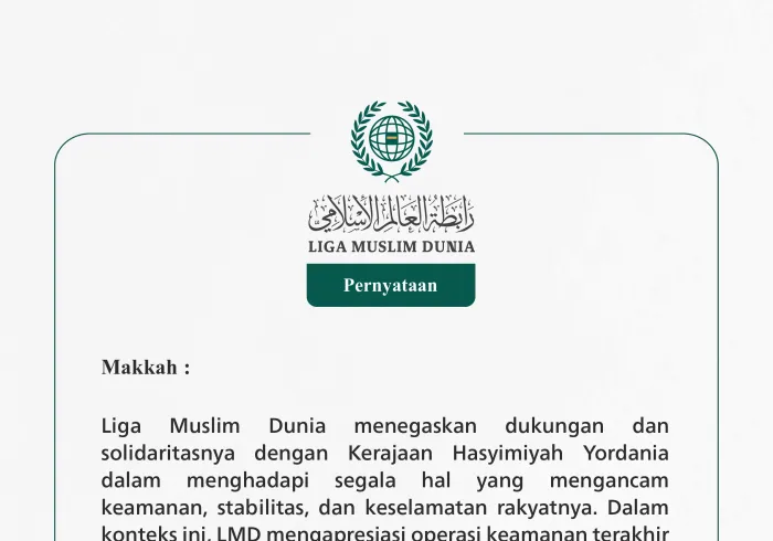 Pernyataan dari Liga Muslim Dunia: