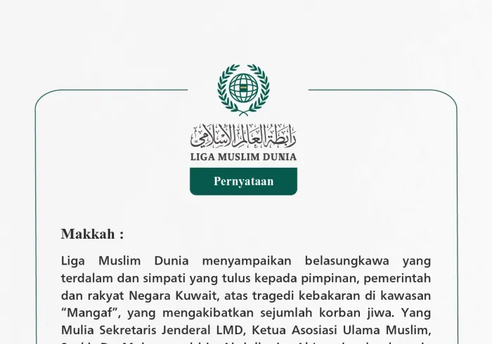 Pernyataan dari Liga Muslim Dunia: