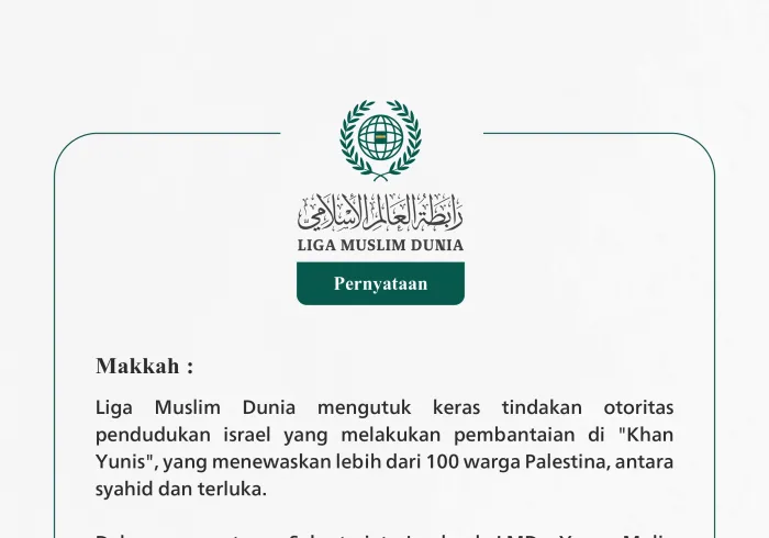 Pernyataan dari Liga Muslim Dunia: