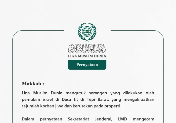 Pernyataan dari Liga Muslim Dunia: