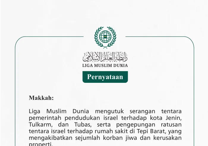 Pernyataan dari Liga Muslim Dunia: