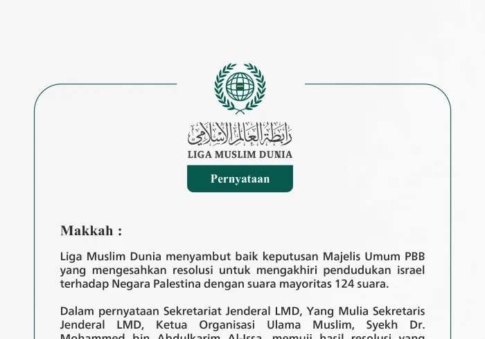 Pernyataan dari Liga Muslim Dunia: