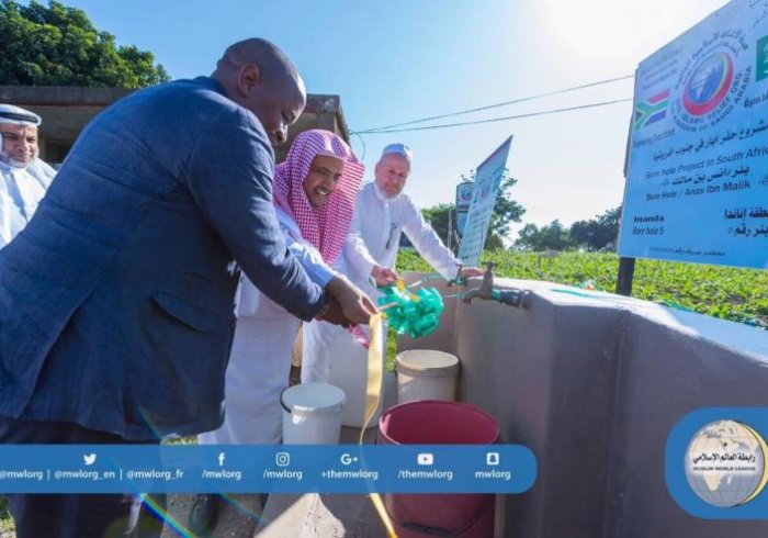 HE inaugurating charitable projects in Inanda village in Kwazulu Natal accompanied by Edward Zuma the son of the President of SA