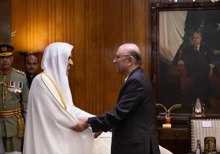 El Presidente de la República Islámica de Pakistán, el Sr. Asif Ali Zardari, recibió en el palacio presidencial de la capital Islamabad al Secretario General, Presidente del Consejo de Ulemas, el Sheij Mohammed Alissa.