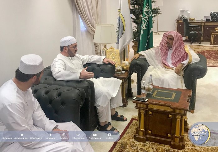 HE SG receives in Makah HE Muhammad Abddurahmanov, Religious Affairs Minister & HE Shuhabudeen Haseinn, Deputy Mufti from Dagestan