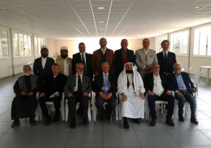 Le directeur du bureau de la LIM à Rome D. Sarhan lors de la seconde réunion des responsables musulmans sur le dialogue et la cohabitation