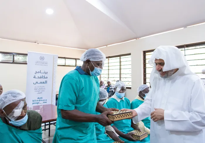 ‏خطوةٌ جديدةٌ مهمّةٌ في مشروع الرابطة لمكافحةافریقہ میں نابینا پن کے خاتمے کے لیے رابطہ کے منصوبے میں ایک اہم نیا قدم، دار الحکومت ”نیروبی“ میں سیکرٹری جنرل رابطہ عزت مآب شیخ ڈاکٹر  محمد العیسی العمى في أفريقيا، تنطلق من العاصمة "نيروبي" بحضور معالي الأمين العام، الشيخ د.⁧‫محمد العيسى