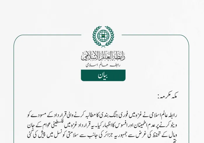 غزہ میں جنگ بندی کی قرارداد کو ویٹو کرنے پر افسوس کا اظہار