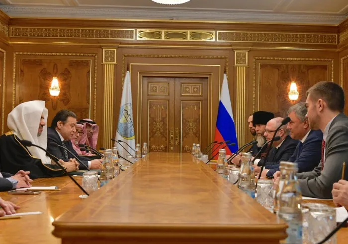 روسی فیڈریشن ڈوما کے چیئرمین جناب وچے سیلف ولودین نے آج صبح ماسکو میں عزت مآب شیخ ڈاکٹر محمد العیسی