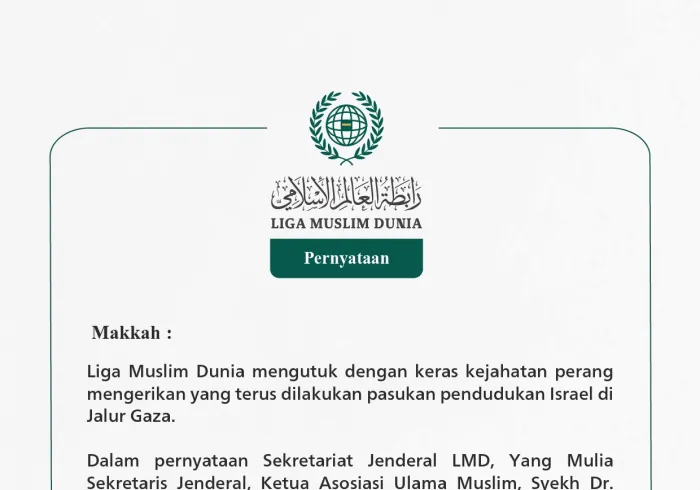 Pernyataan dari Liga Muslim Dunia:
