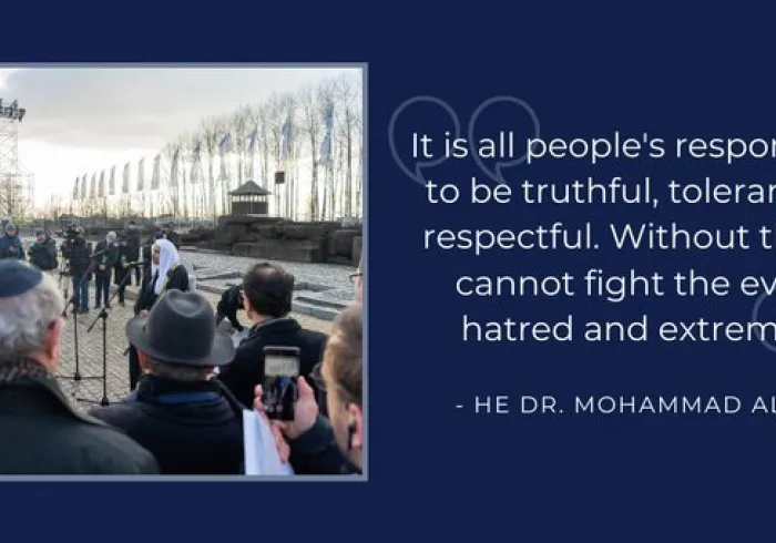 HE Dr. Mohammad Alissa It is the responsibility of everyone to be truthful, tolerant and respectful