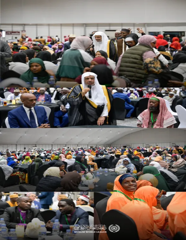 حضر معالي الأمين العام، رئيس هيئة علماء المسلمين، فضيلة الشيخ د.⁧‫محمد العيسى‬⁩ ‬⁩، مائدة الإفطار الرمضاني للجالية المسلمة في رواندا