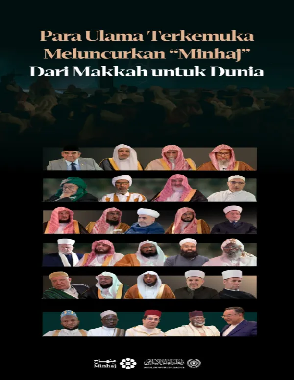Peluncuran “Minhaj” dari Makkah untuk Dunia, dihadiri oleh para ulama terkemuka dalam acara peresmian yang besar