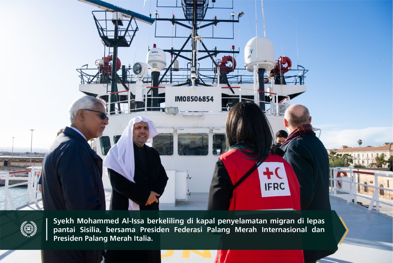 Yang Mulia Sekretaris Jenderal LMD, Syekh Dr. Mohammed Alissa, bertemu dengan Yang Mulia Presiden Federasi Internasional Perhimpunan Palang Merah dan Bulan Sabit Merah