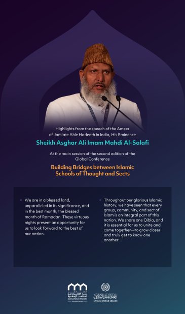 Highlights from the speech of His Eminence Sheikh Asghar Ali Imam Mahdi Al-Salafi, the Ameer of Jamiate Ahle Hadeeth in India,