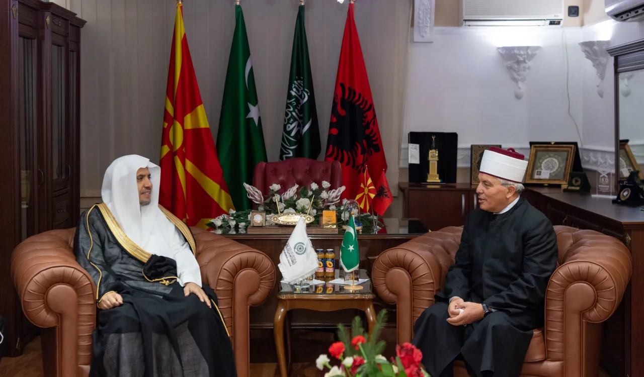 ‏ألقى معالي الشيخ د. محمد العيسى‬⁩ محاضرةً في مقر المَشْيخَة الإسلامية في مقدونيا‬⁩ الشمالية