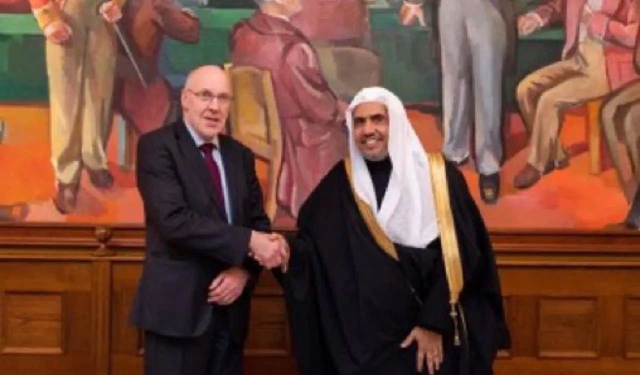 HE Dr. Mohammad Alissa met with Steingrímur J. Sigfússon, the Speaker of the Icelandic Parliament and discussed the importance of. peaceful coexistence among religions at Althingi, the oldest surviving parliament in the world