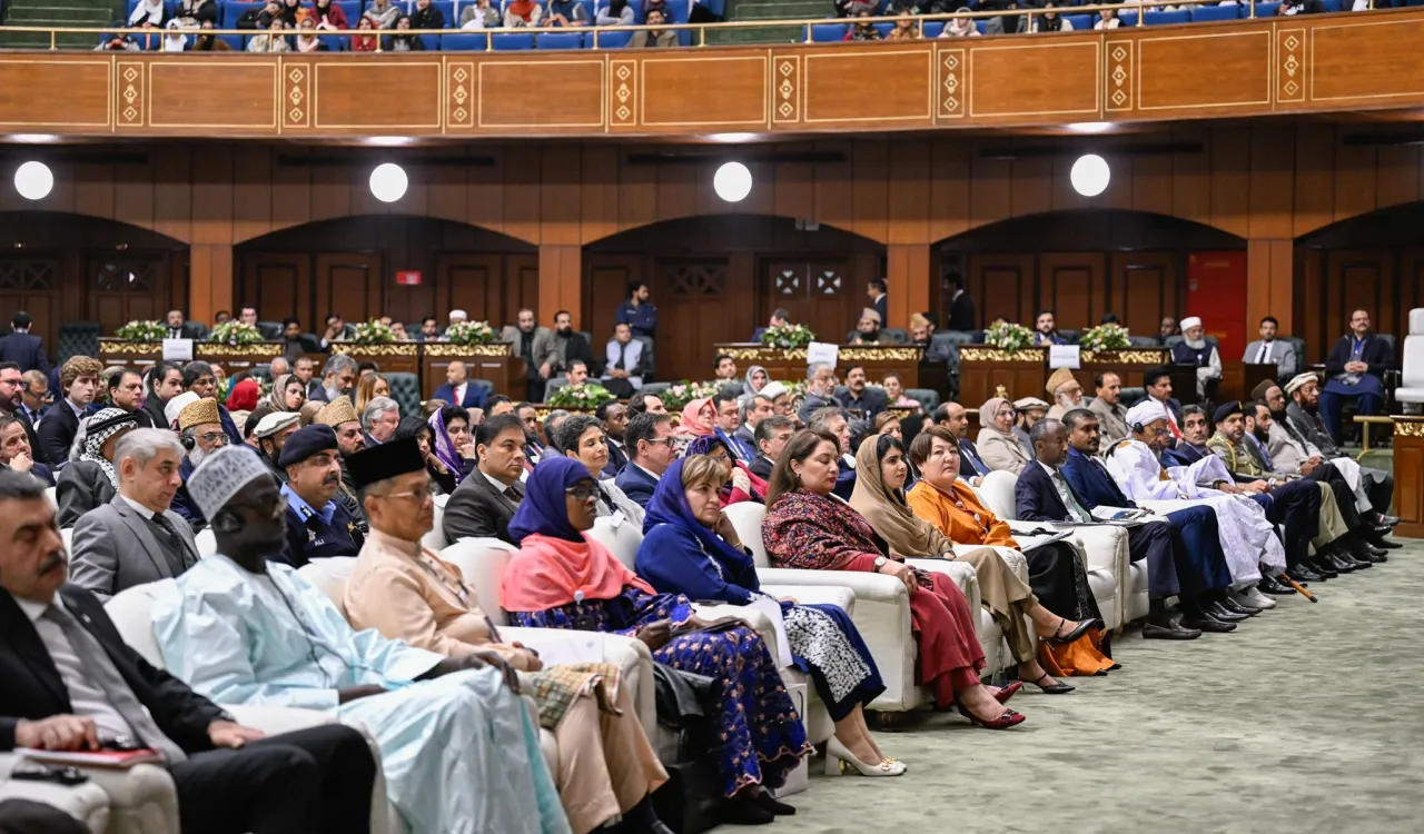 Secretary General, President Organization of Muslim Scholars Sheikh Mohammed Al-Issa at the launch of #GirlsEducation in Muslim Societies conference from Pakistan's capital Islamabad: