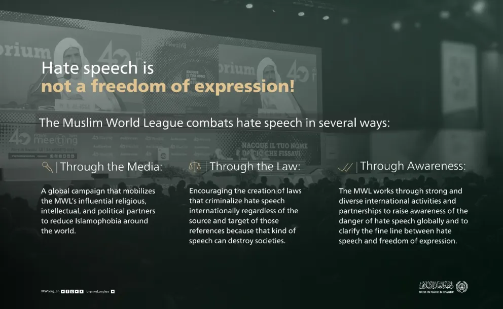 Hate speech is not freedom of expression! 