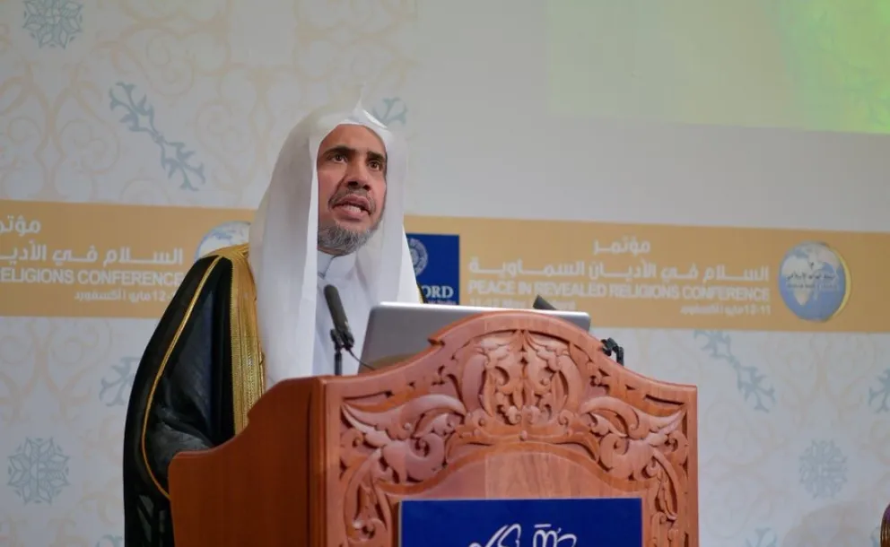 The SG of the MWL during his address at the conference on Peace in the Revealed Religions: called for replacing the term “minorities” with “religiously & culturally diverse countries.” 