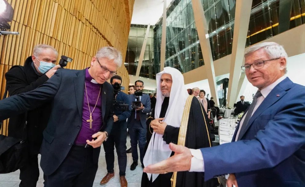 HE Dr. Mohammad Alissa was awarded the 2021 Bridge Builder Award alongside Dr. Ioan Sauca & Chief Rabbi Michael Melchior.