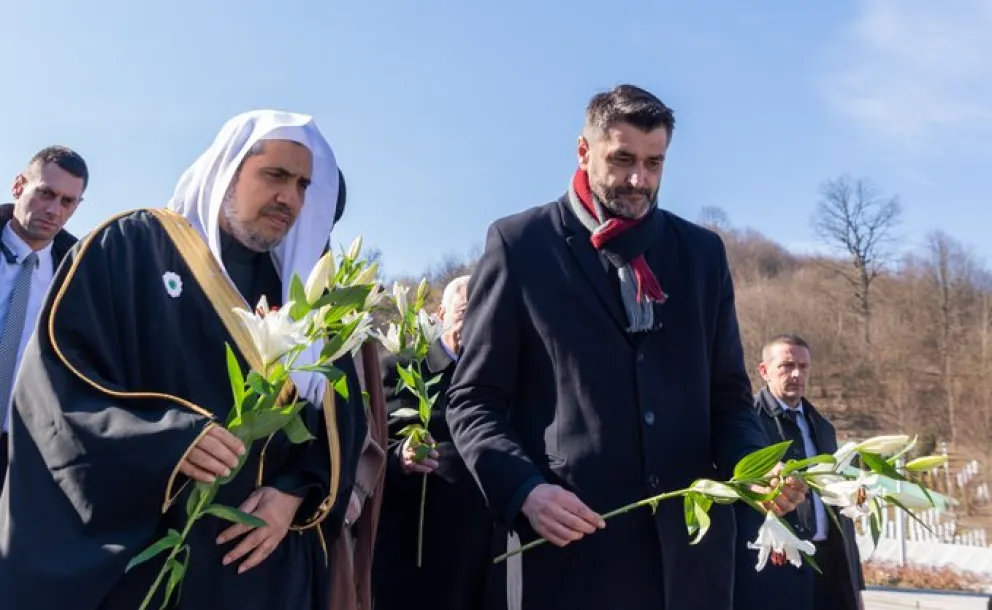 Mohammad Alissa visited the Srebrenica Memorial Center in Bosnia-Herzegovina