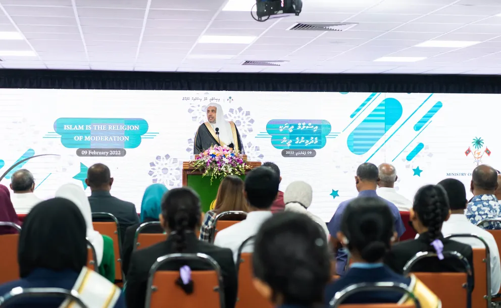 H.E. Dr. Mohammad Alissa gave a lecture at the Maldivian Ministry of Islamic Affairs