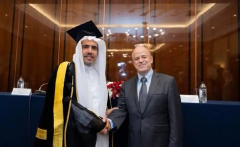 HE Dr. Mohammad Alissa was awarded an honorary PhD 