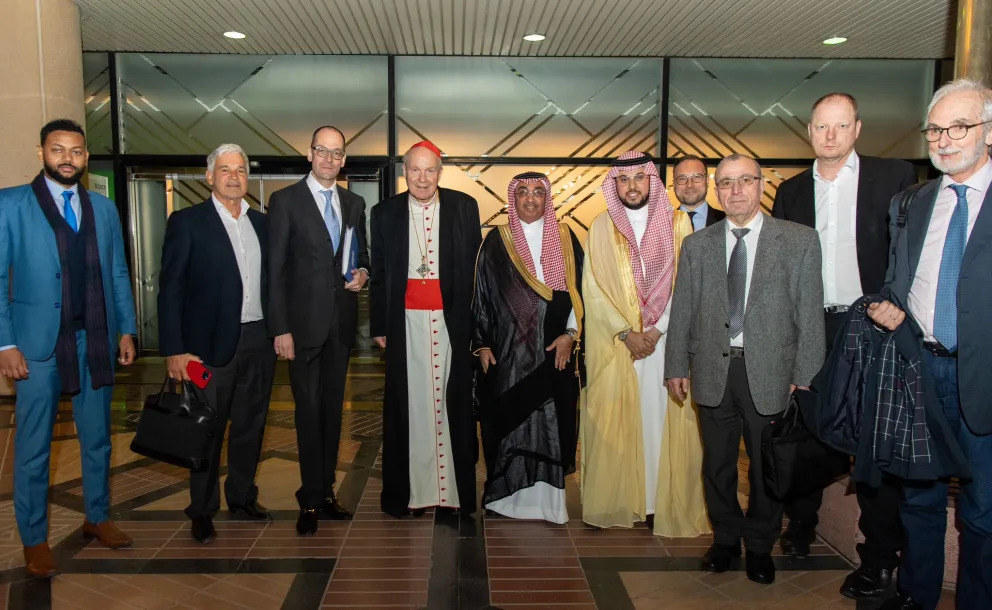 HE Cardinal Dr.Schönborn, Archbishop of Vienna, & the accompanying delegation arrive in Riyadh