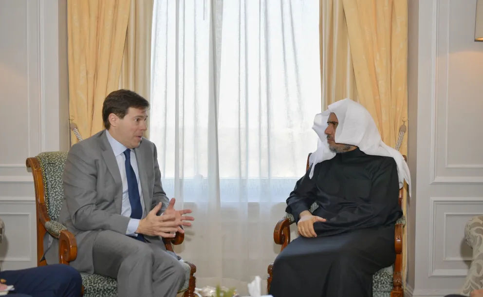 in NewYork Dr. Alissa receives Ambassador Mark Wallace, CEO of Counter Extremist Project