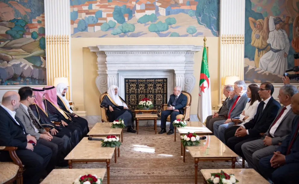 His Excellency the President of the Algerian Parliament, welcomed His Excellency the SG of the MWL Sheikh Dr. Mohammad Alissa