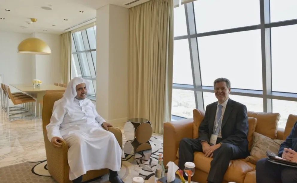 HE the SG Sheikh Dr. Mohammad Alissa received yesterday the US Ambassador for Religious Freedoms, 