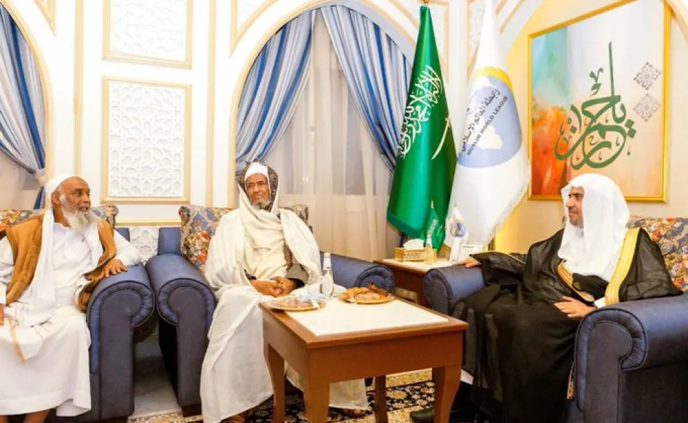 HE Dr. Mohammad Alissa received the Grand Mufti of the Republic of Ethiopia, Omar Idris, in Jeddah