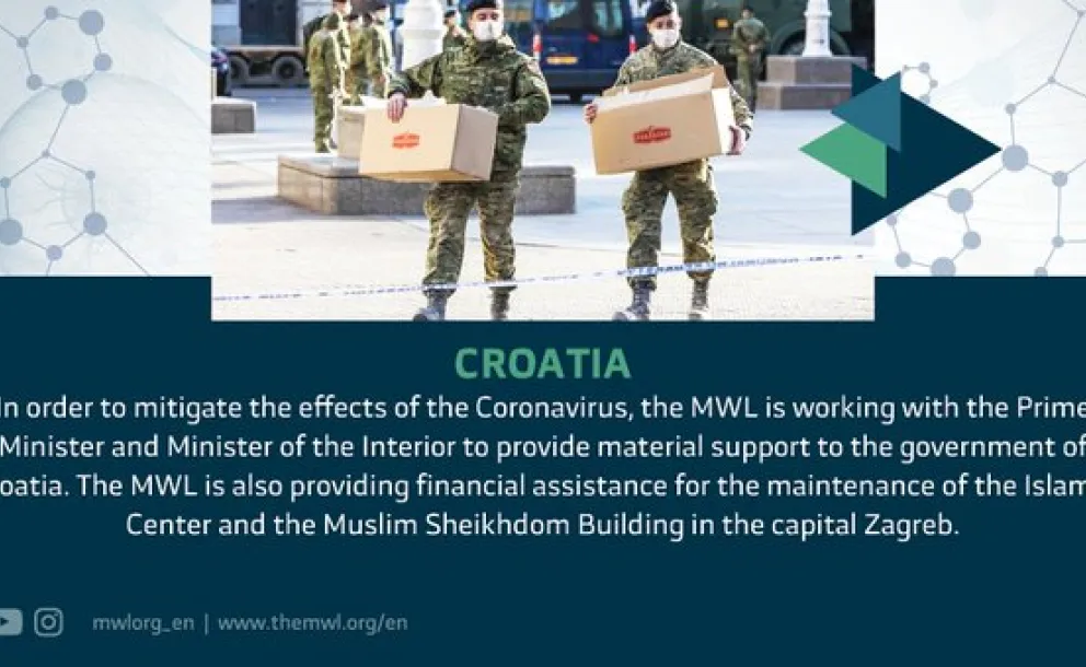 the MWL partnered with the Prime Minister and Minister of Interior to provide material & financial support to mitigate the effects of the coronavirus pandemic