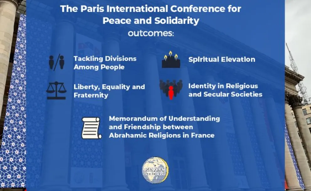  MWL is committed to upholding the principles outlined in the historic MOU between Abrahamic Religions in France