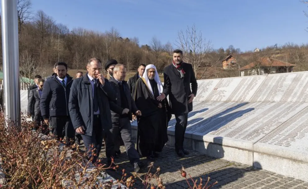 HE Dr. Mohammad Alissa led a delegation to the Srebrenica Memorial Center earlier this year