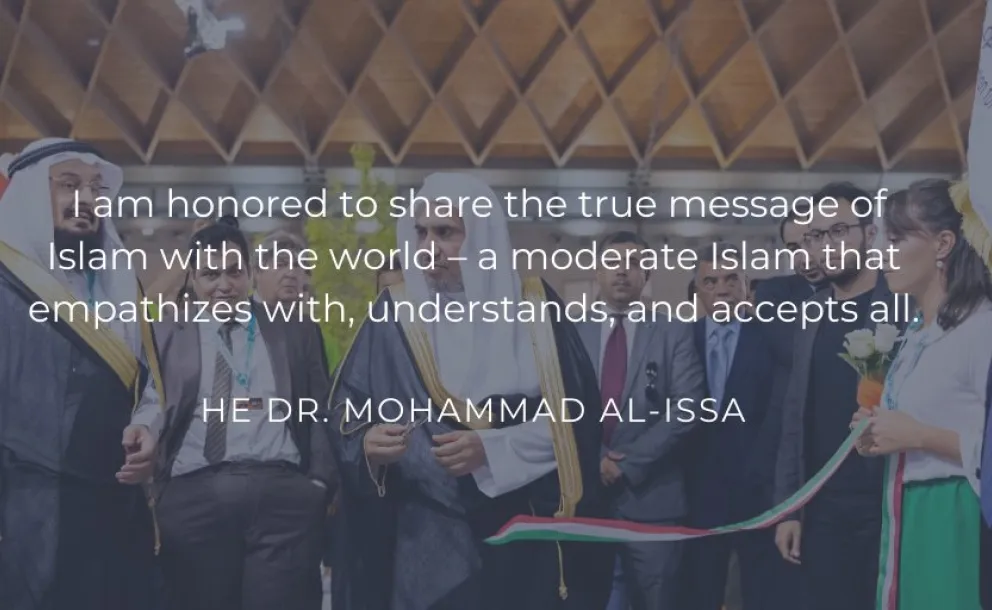 HE Dr. Mohammed Alissa has been hailed as a global leader of moderate Islam