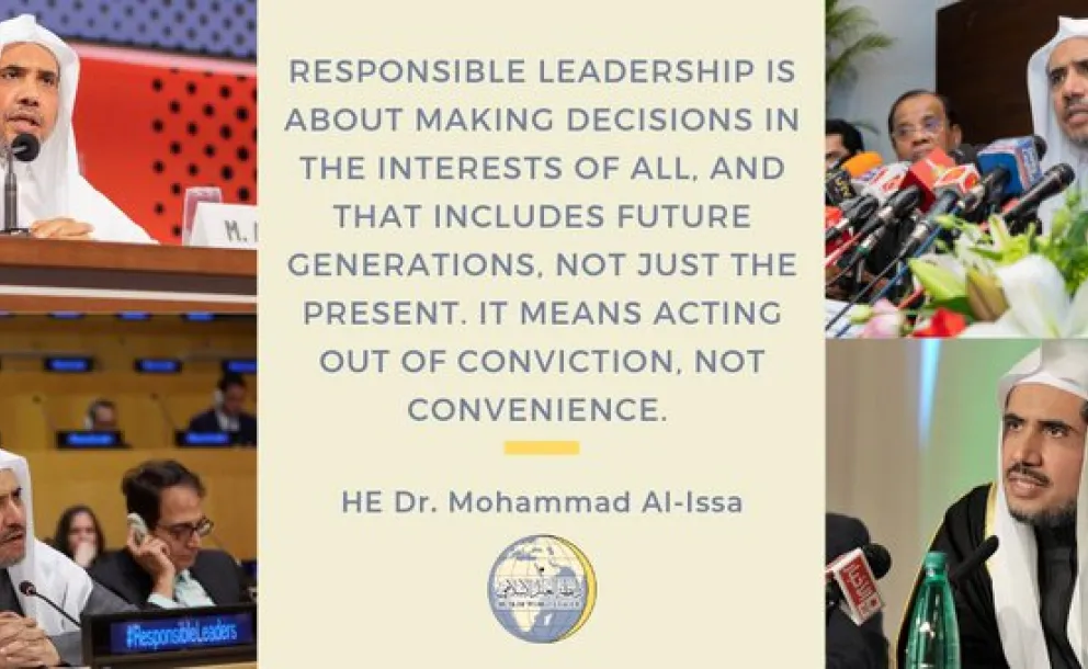 Responsible Leaders make decisions in the interest of future generations & act out of conviction, not merely convenience. MWL