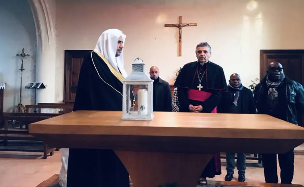 HE Dr. Mohammad Alissa laid a wreath at the Church of Saint-Étienne-du-Rouvray as a tribute to Fr