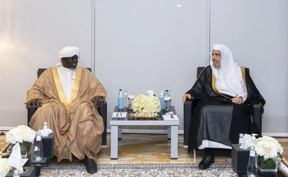 His Excellency Sheikh Dr. Mohammad Al-Issa meets with His Excellency Excellency Sheikh Dr. Abdullah Barak, President of the Islamic Council of Southern Sudan