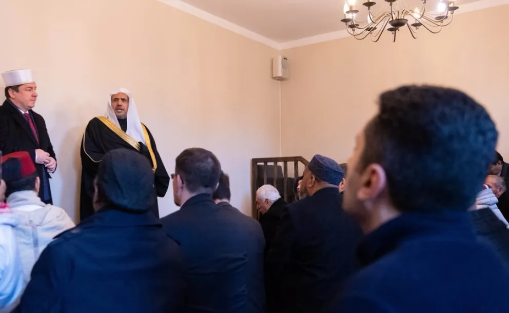 This afternoon HE Dr. Mohammad Alissa and the Grand Mufti of Poland addressed worshippers and Jewish delegates from AJCGlobal during a visit to Tatarska St. Mosque in Warsaw