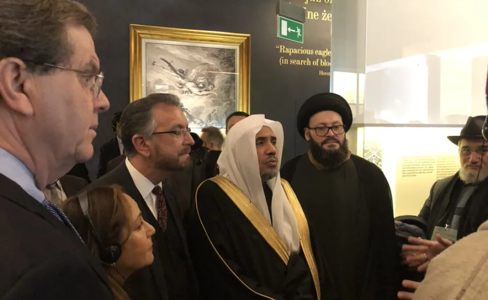 This morning HE Dr. Mohammad Alissa toured the polinmuseum with fellow Muslim dignitaries and delegates from AJCGlobal and JHIInstytut