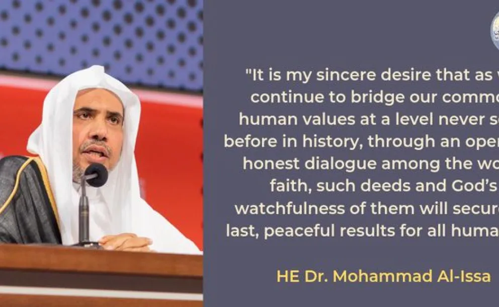 To achieve peace, we must continue to bridge our common values through open and honest dialogue.